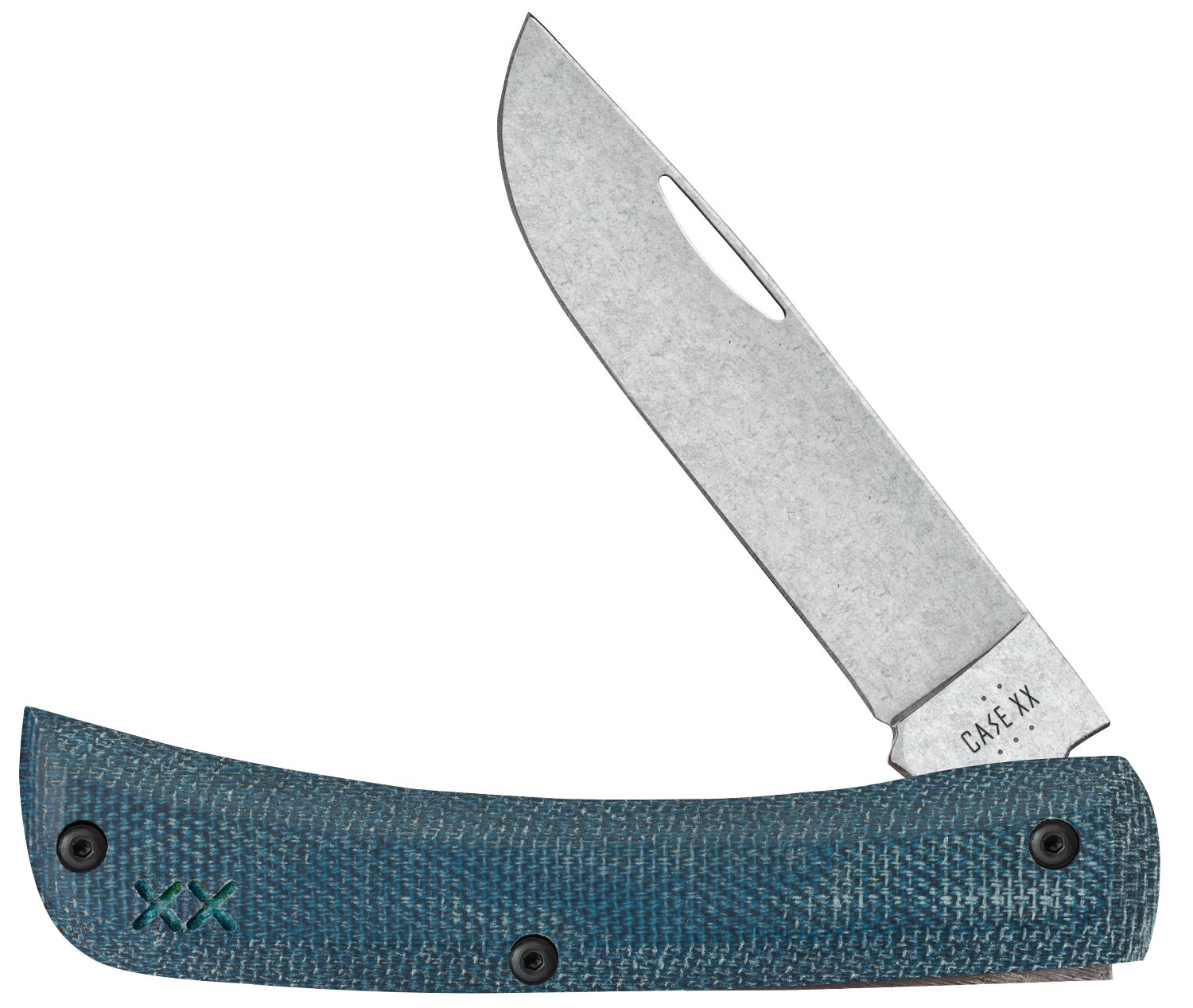 Case S35VN Blue Denim Micarta/ G10 Sod Buster® Jr