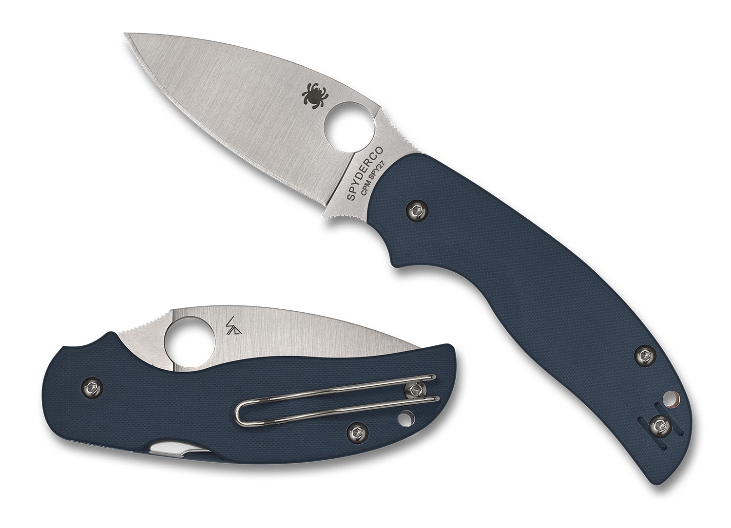 Spyderco C123GPCBL Sage 5 Cobalt Blue G-10