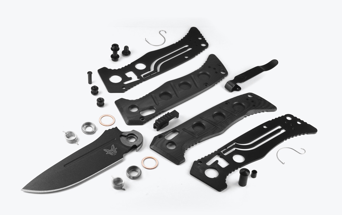 Benchmade 2730GY-1 Mini Auto Adamas, Black G10