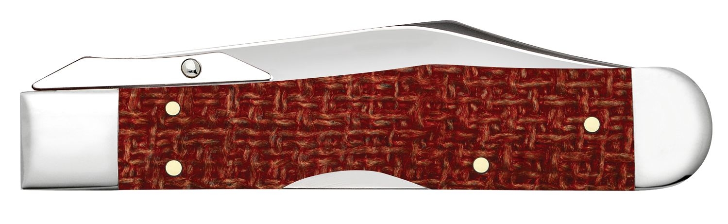 Case CS Dark Red Burlap Micarta Cheetah® Cub