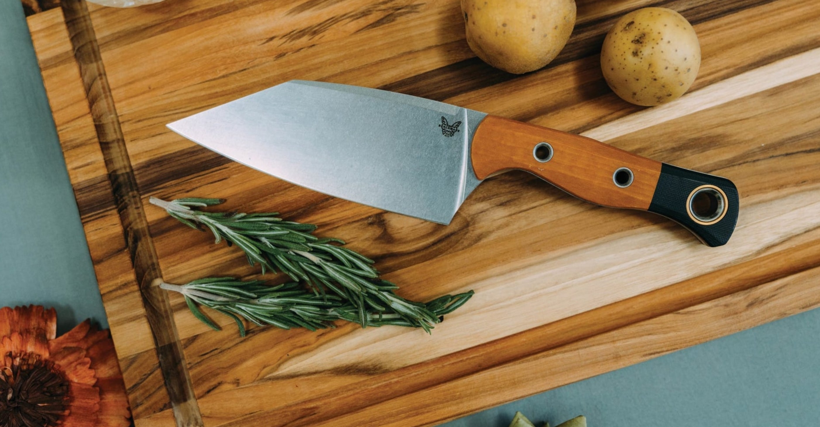 Benchmade 4010-02 Station Knife, Maple Richlite