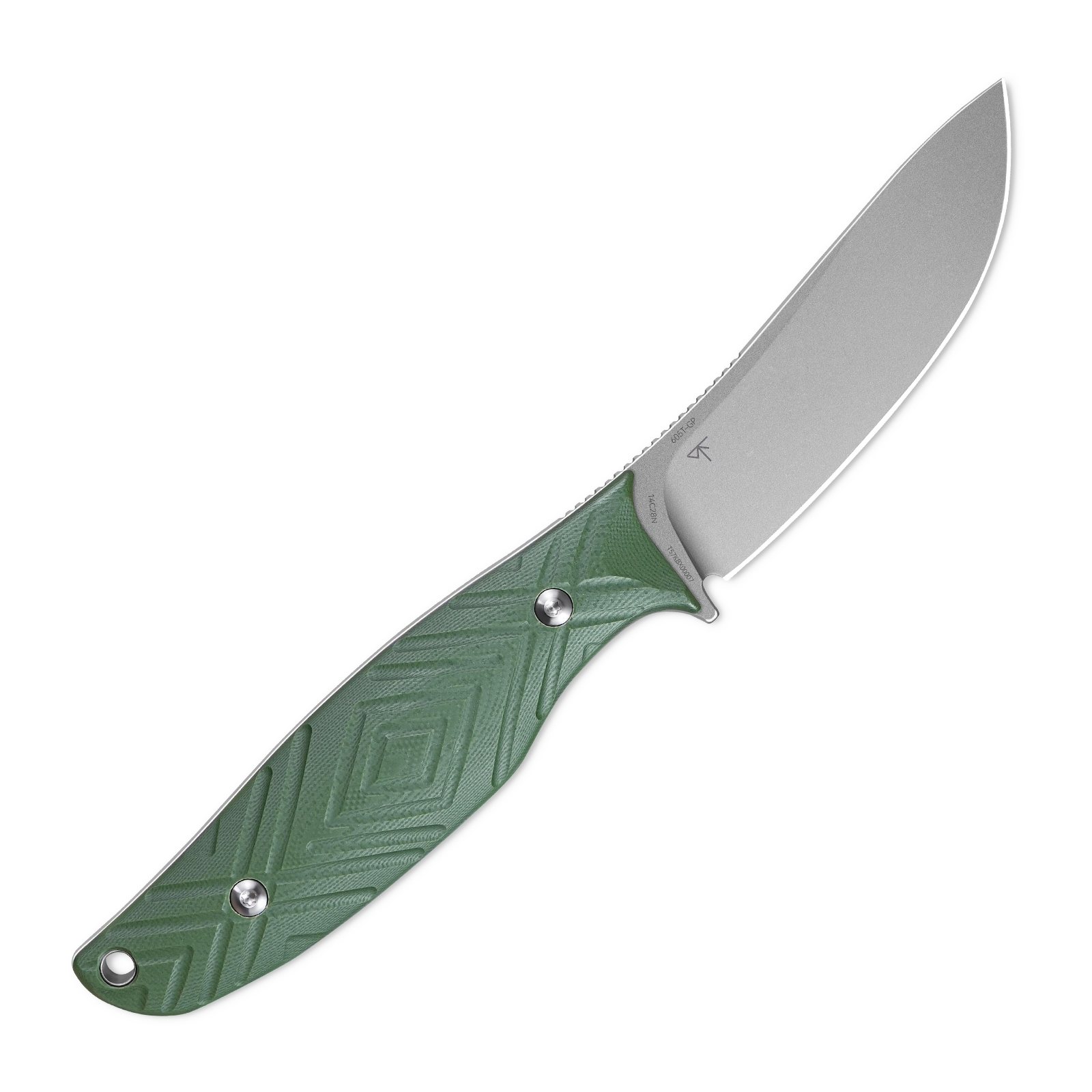 SRM Fossa 605T-GP, Green G10 + Orange Liner