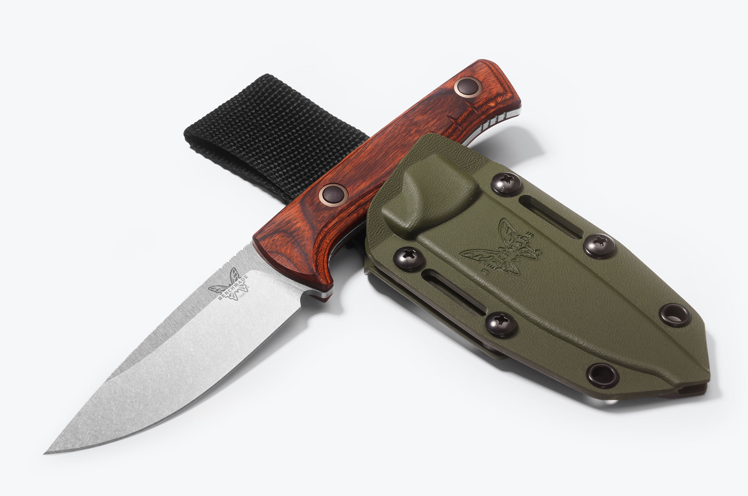 Benchmade 15650 SlipRidge fixed, Wood, Magnacut