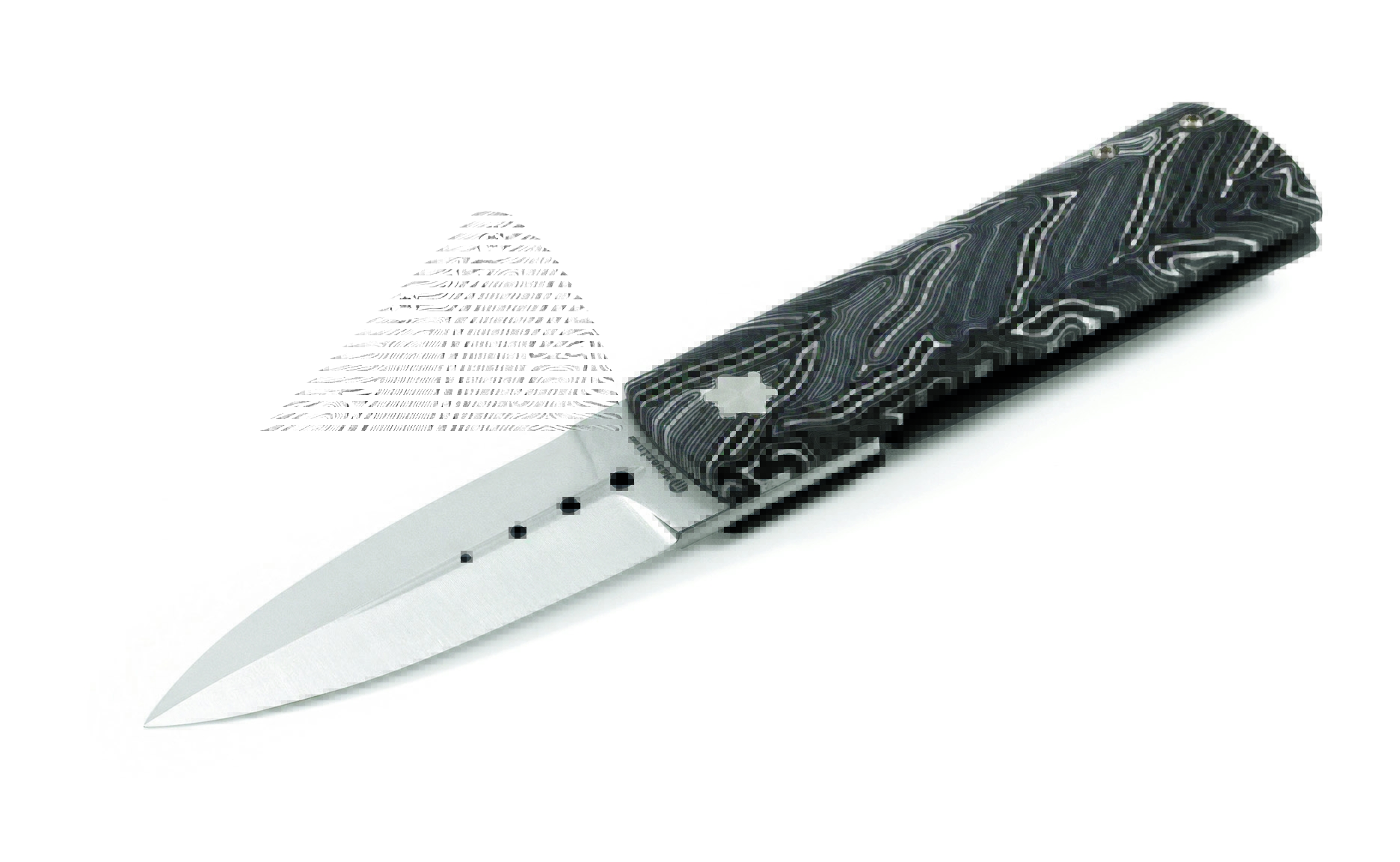 Maserin 372/G10W Daga, Elmax, White/ Black G10