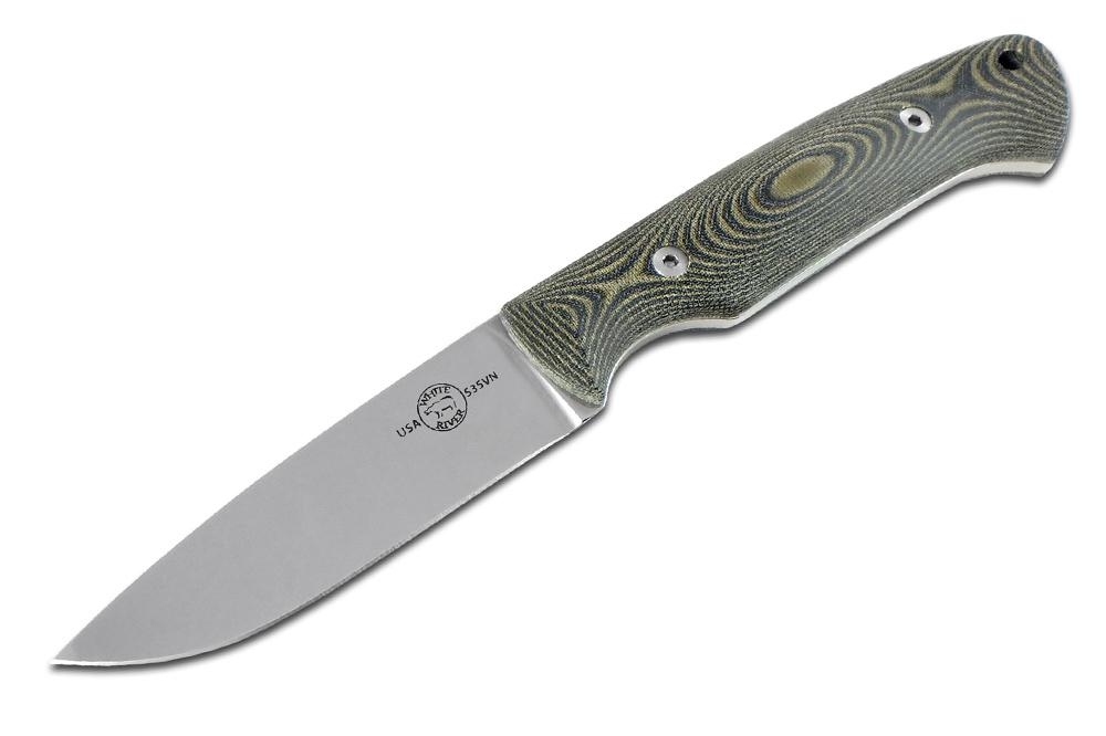 White River Hunter, Canvas Black/ Olive Micarta