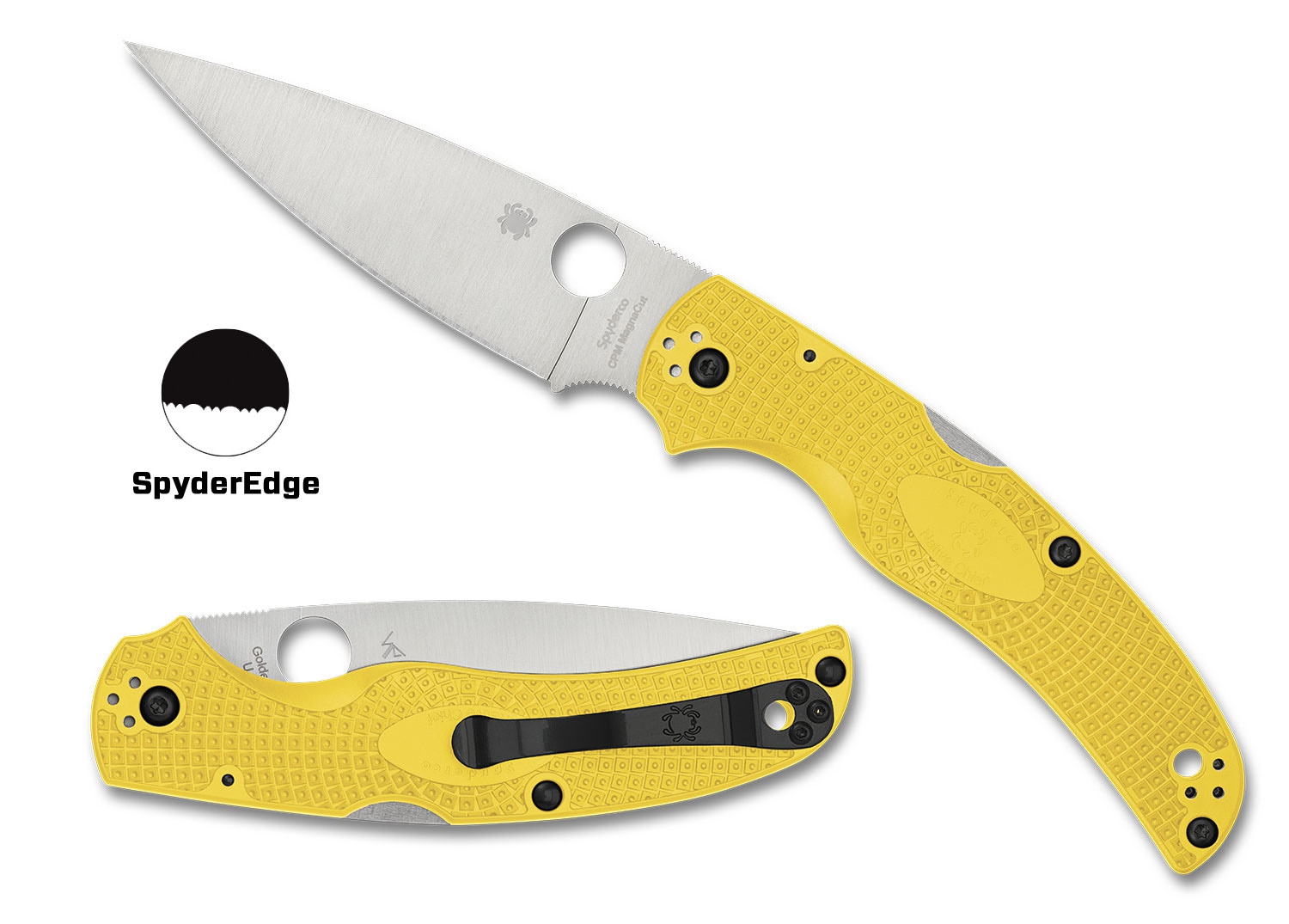 Spyderco C244SYL Native Chief Salt Yellow Magnacut