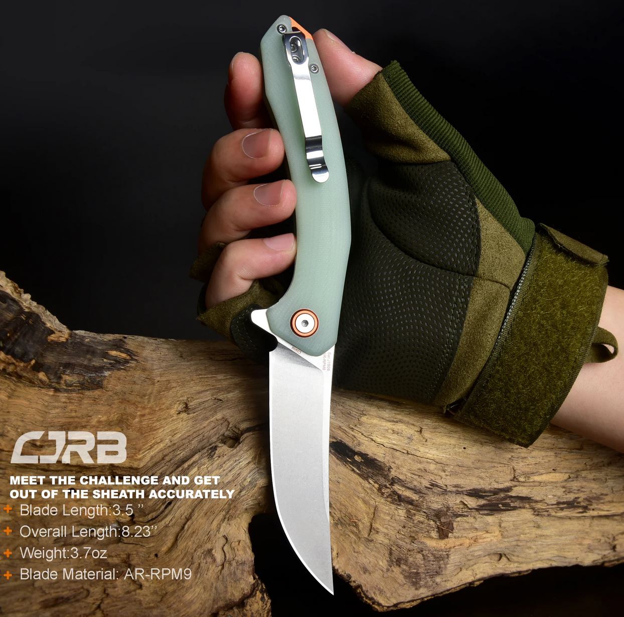 CJRBJ1906-NTG Gobi AR-RPM9, Natural Green G-10