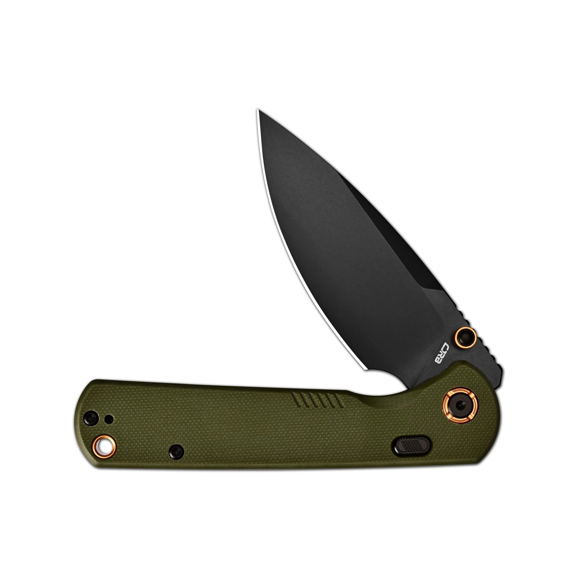 CJRBJ1975-BGN Latitude, Green G10, Black Blade
