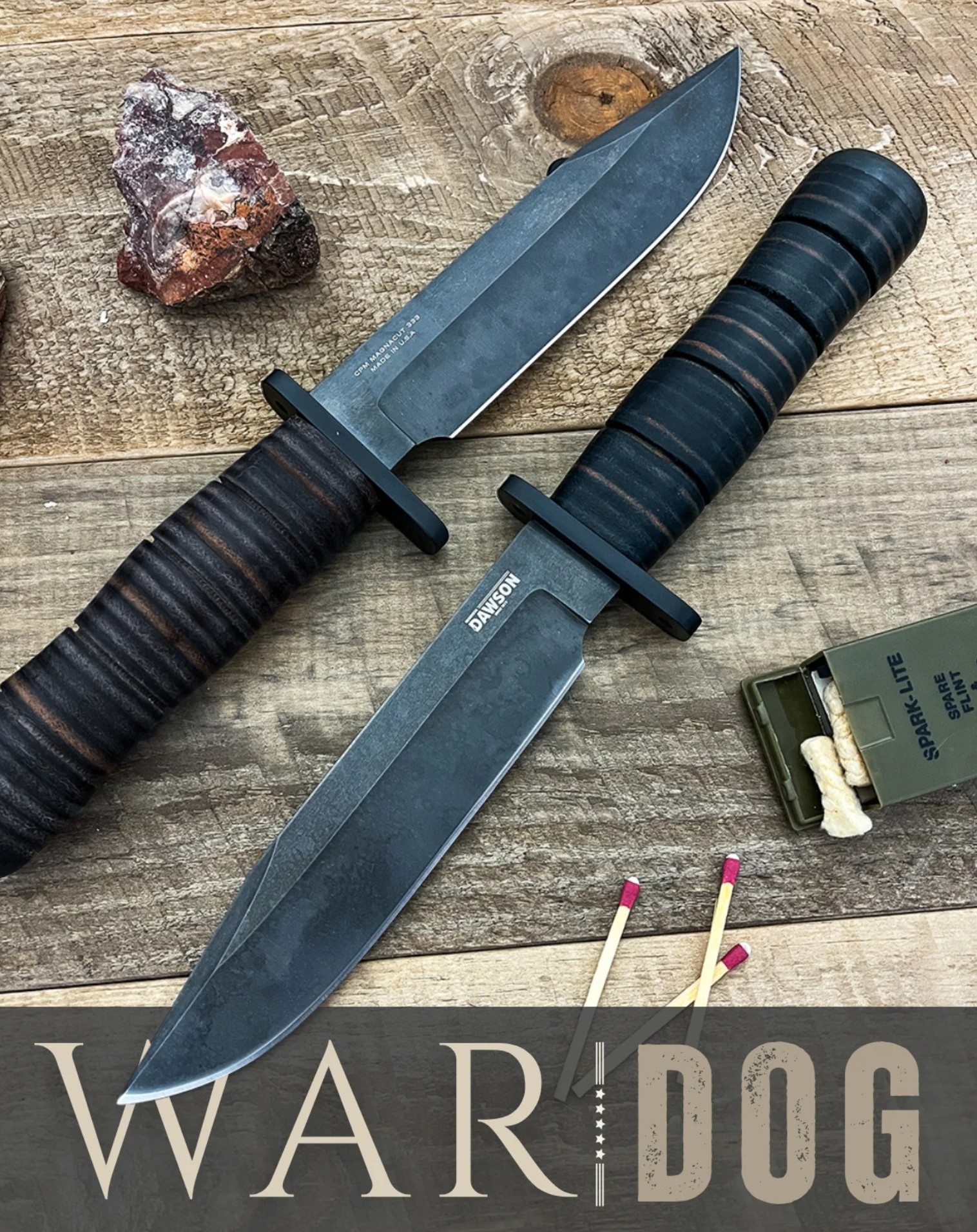 Dawson War Dog G2 Midnight Black Leather, Magnacut