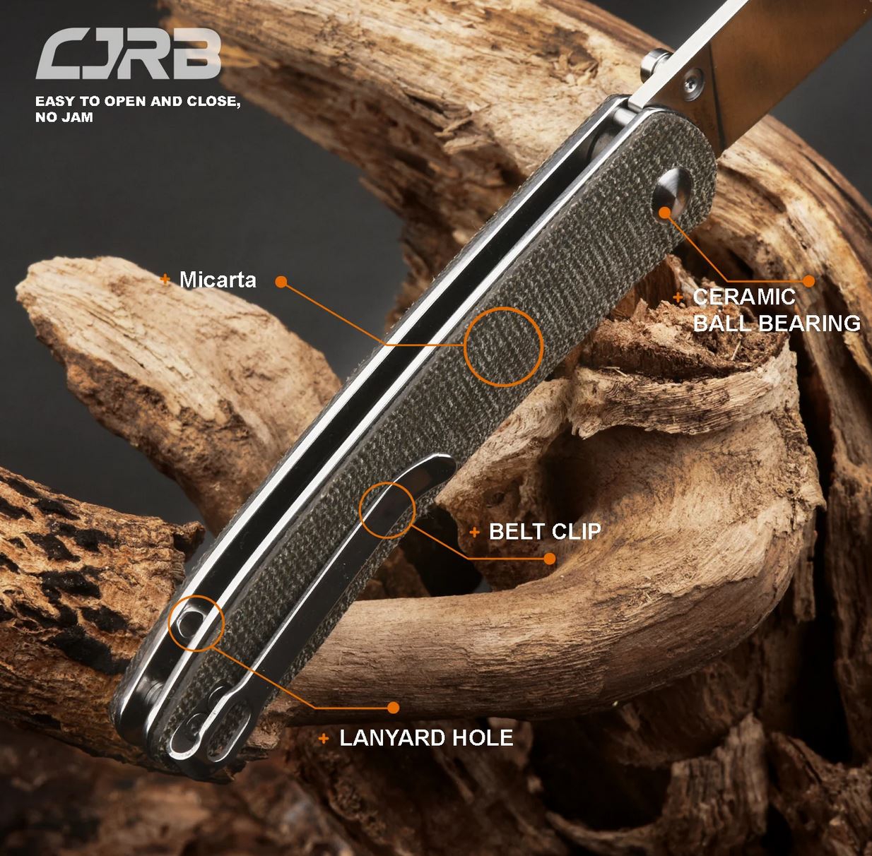 CJRBJ1917-ODG Ria AR-RPM9, OD Green Micarta