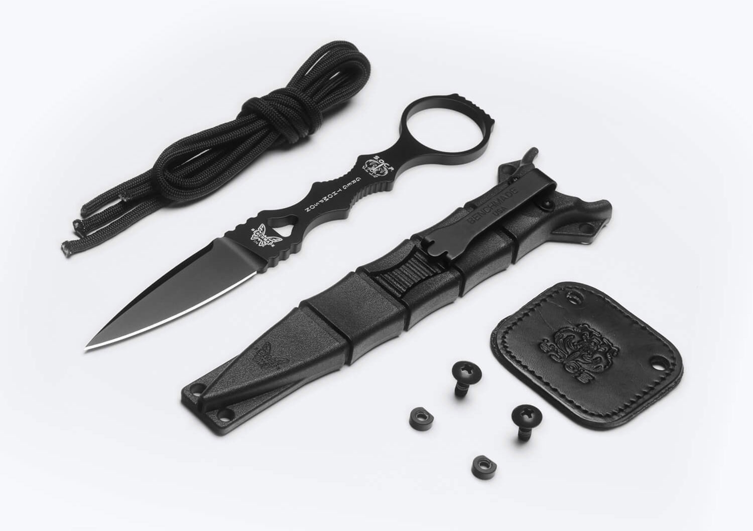 Benchmade 174BK SOCP Dagger, Single Edge, Black