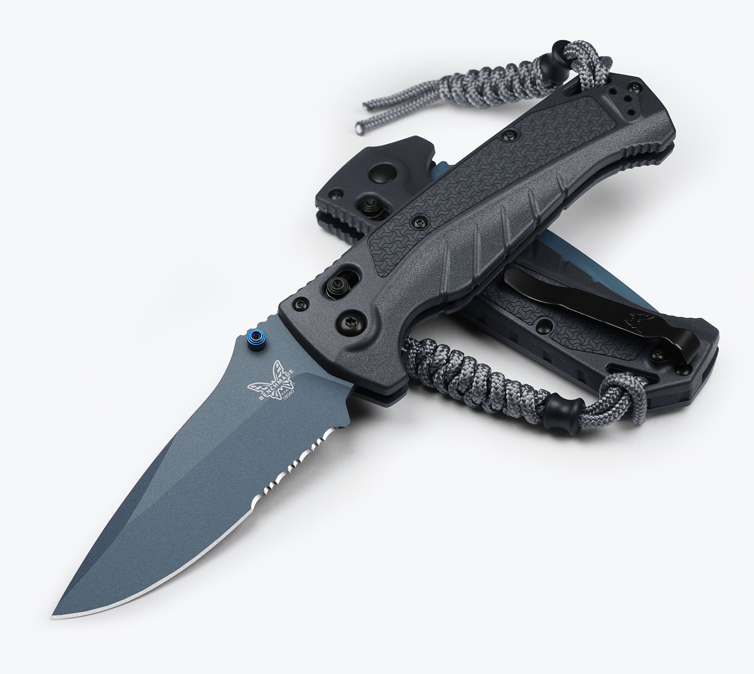 Benchmade 18060SBT-01 Adira Serrated, Tempest Gray