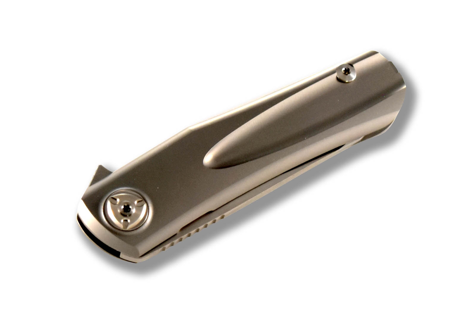 Liong Mah Hawk Sculpted Titanium, M390