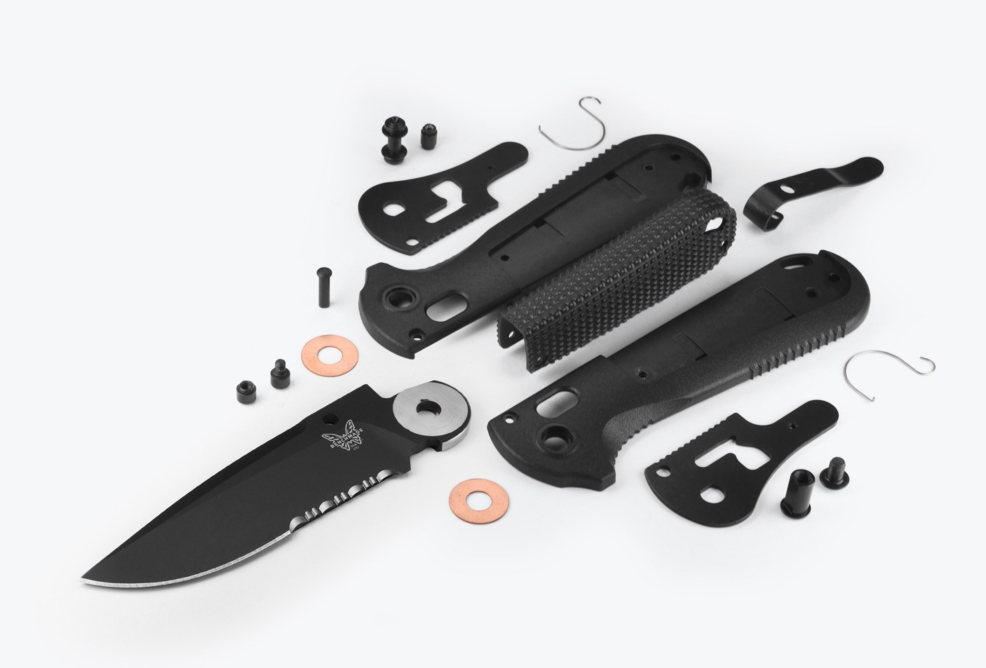 Benchmade 430SBK-02 REDOUBT, Axis, Black Grivory