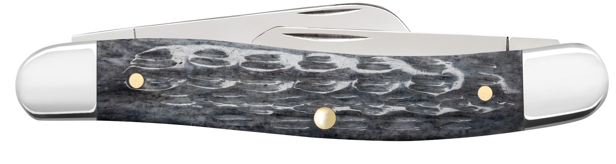 Case CS Pocket Worn Gray Bone Medium Stockman