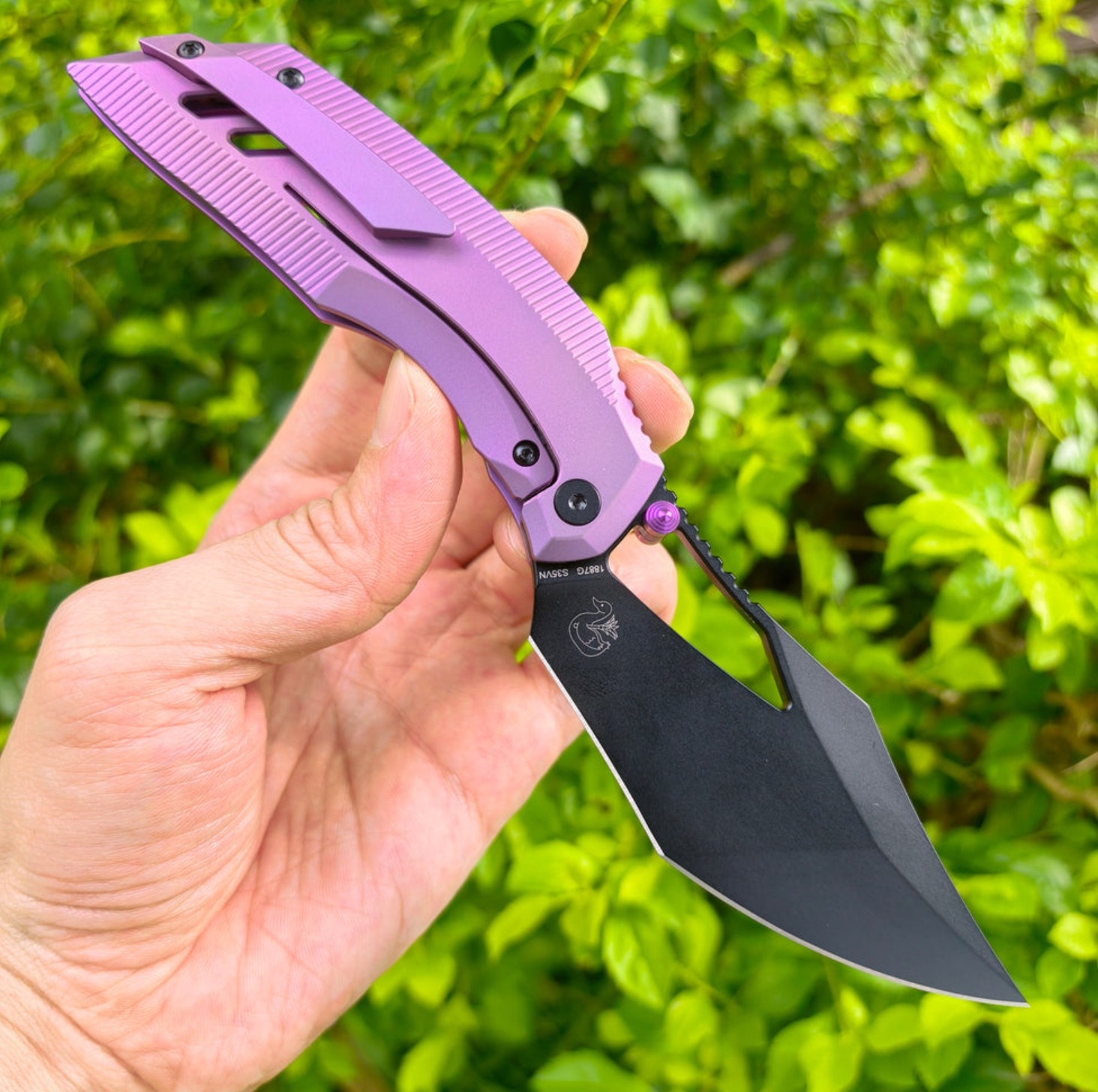 ARTC1887G-BPU Dark Wing, S35VN, Purple Titan
