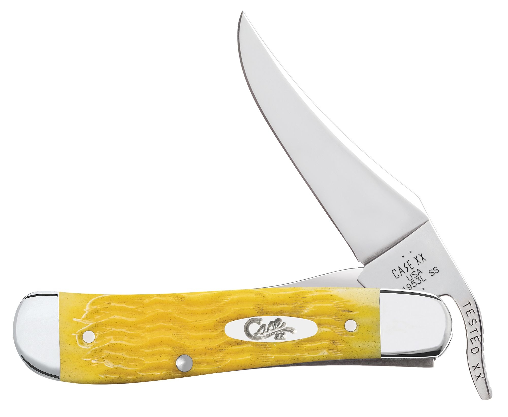 Case SS Yellow Bone Platts Jig RussLock