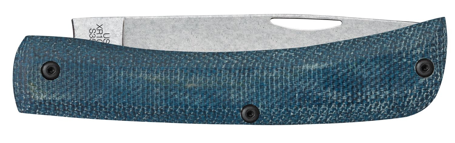 Case S35VN Blue Denim Micarta/ G10 Sod Buster® Jr