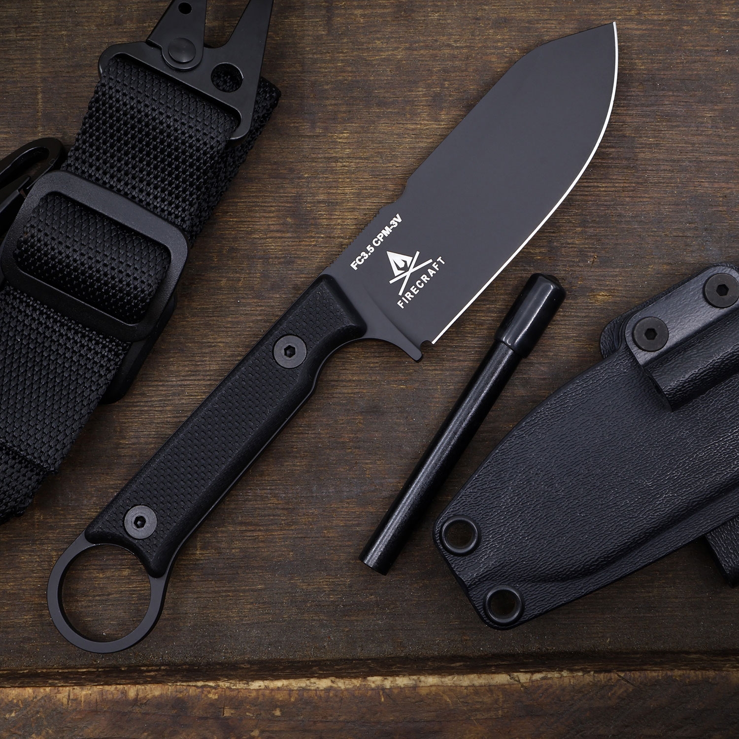 White River Firecraft 3.5 Pro, Black G10, Black 3V