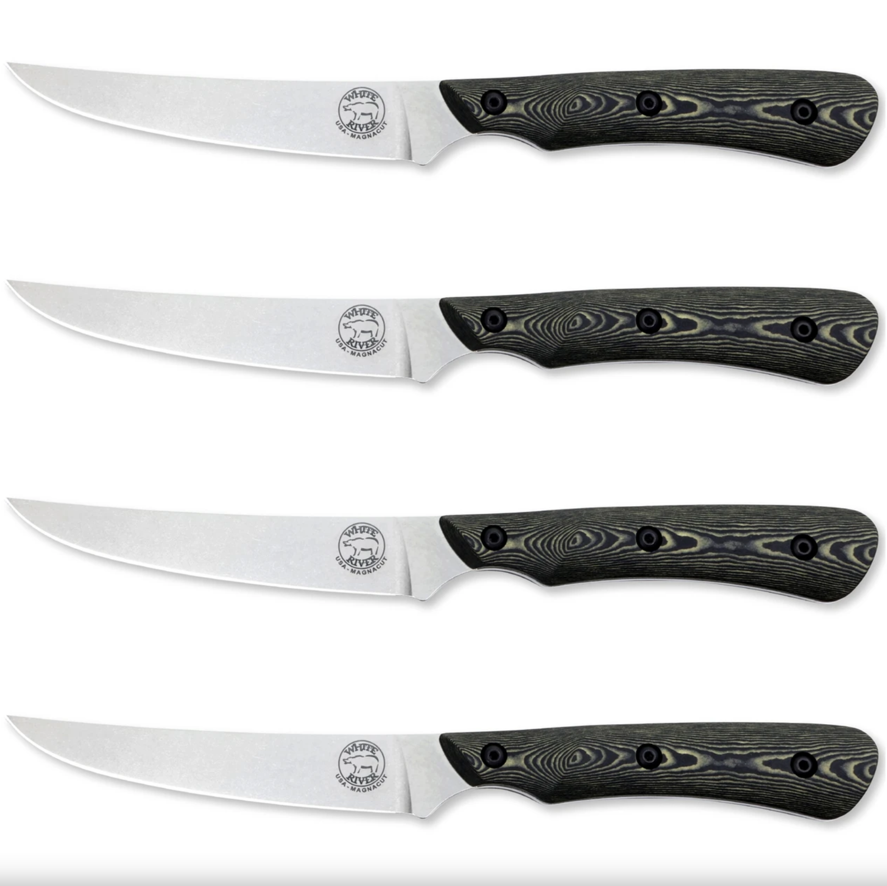 White River Smith & Sons 4er Steak Knife Set Maple