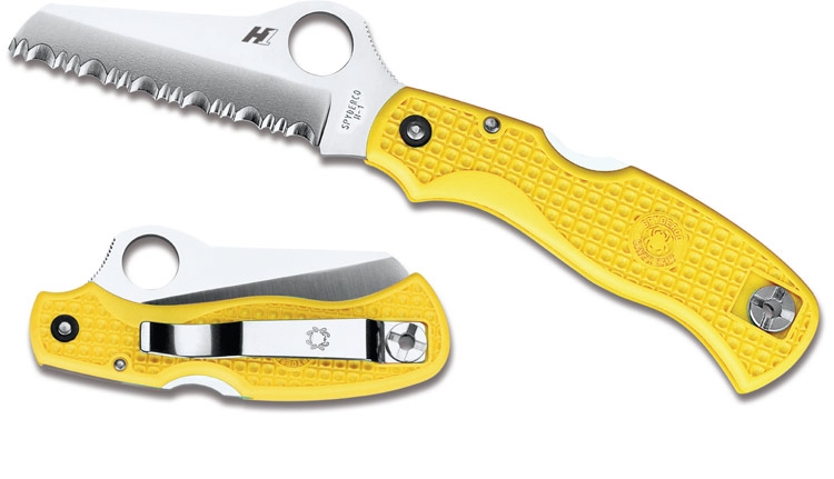 Spyderco C118SYL Saver Salt, FRN Yellow