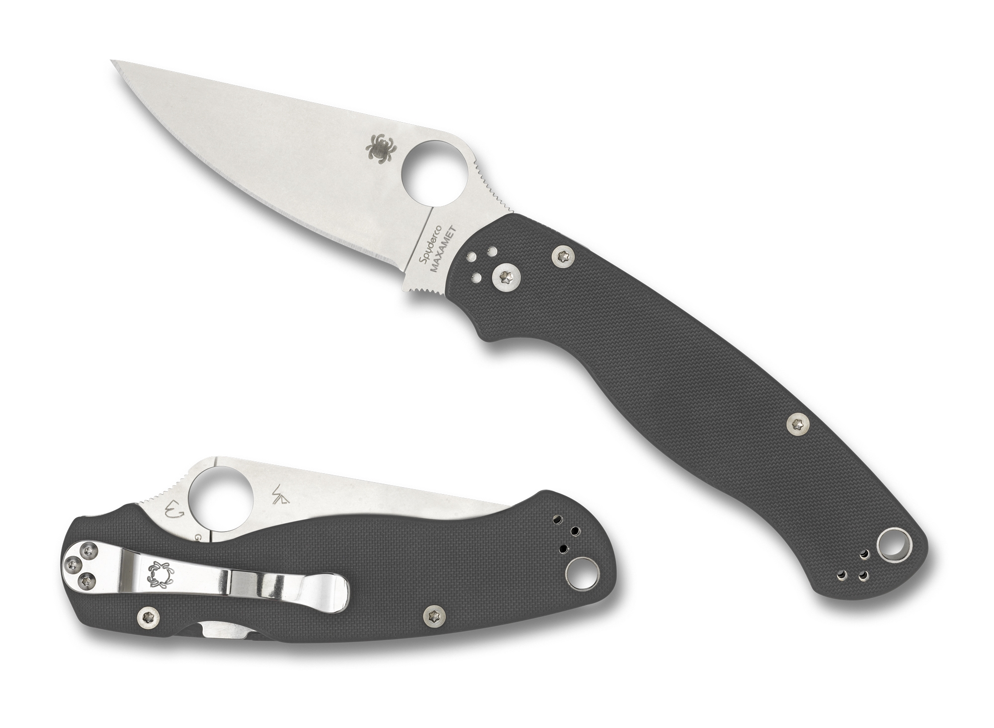 Spyderco C81GPDGY2 Para Military 2, Maxamet