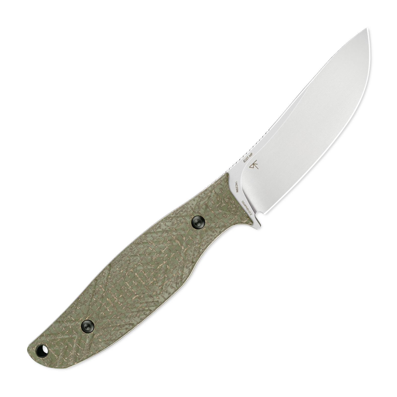SRM Fossa 605T-MP, Linen Green Micarta