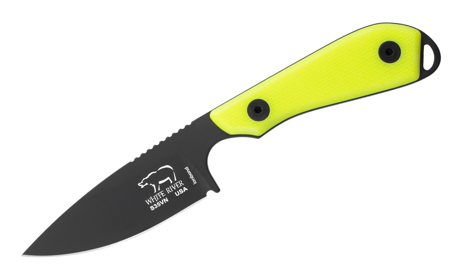 White River M1 Pro, Hi-Vis G10, BCB, Kydex