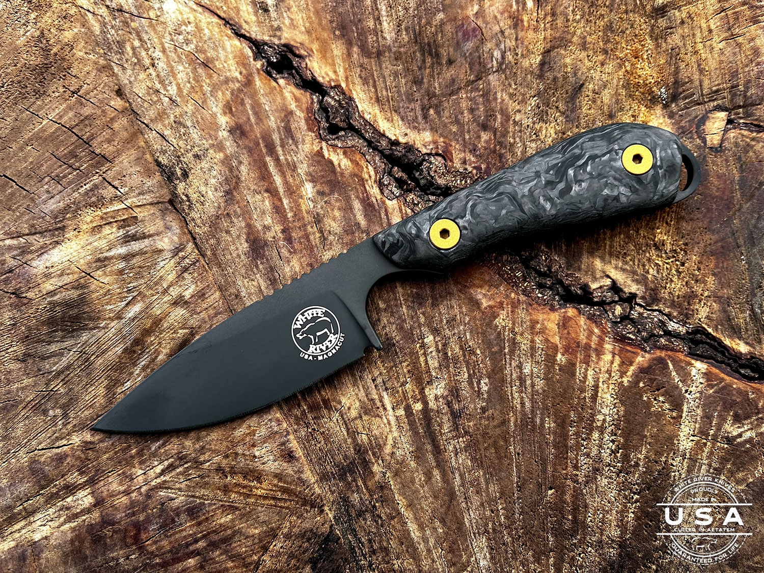 White River M1 Carbon Fiber, Black PVD, Limited 24