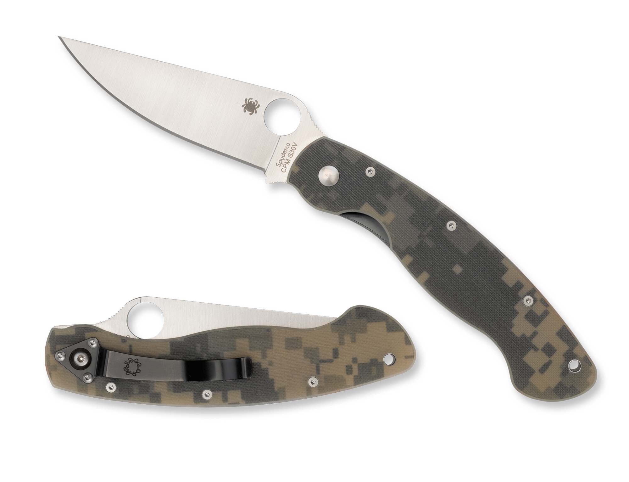 Spyderco C36GPCMO Military, G-10 Camo