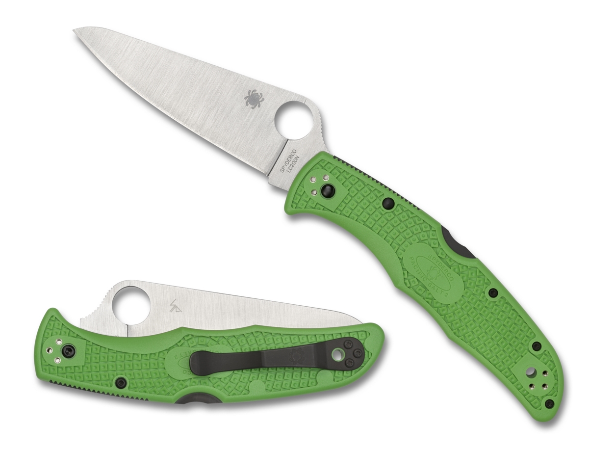 Spyderco C91FPGR2 Pacific Salt 2, Green LC200N