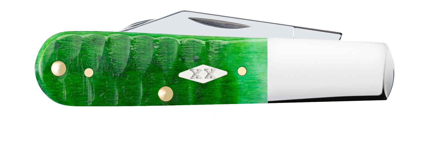 Case SS Bright Green Bone Gator Barlow