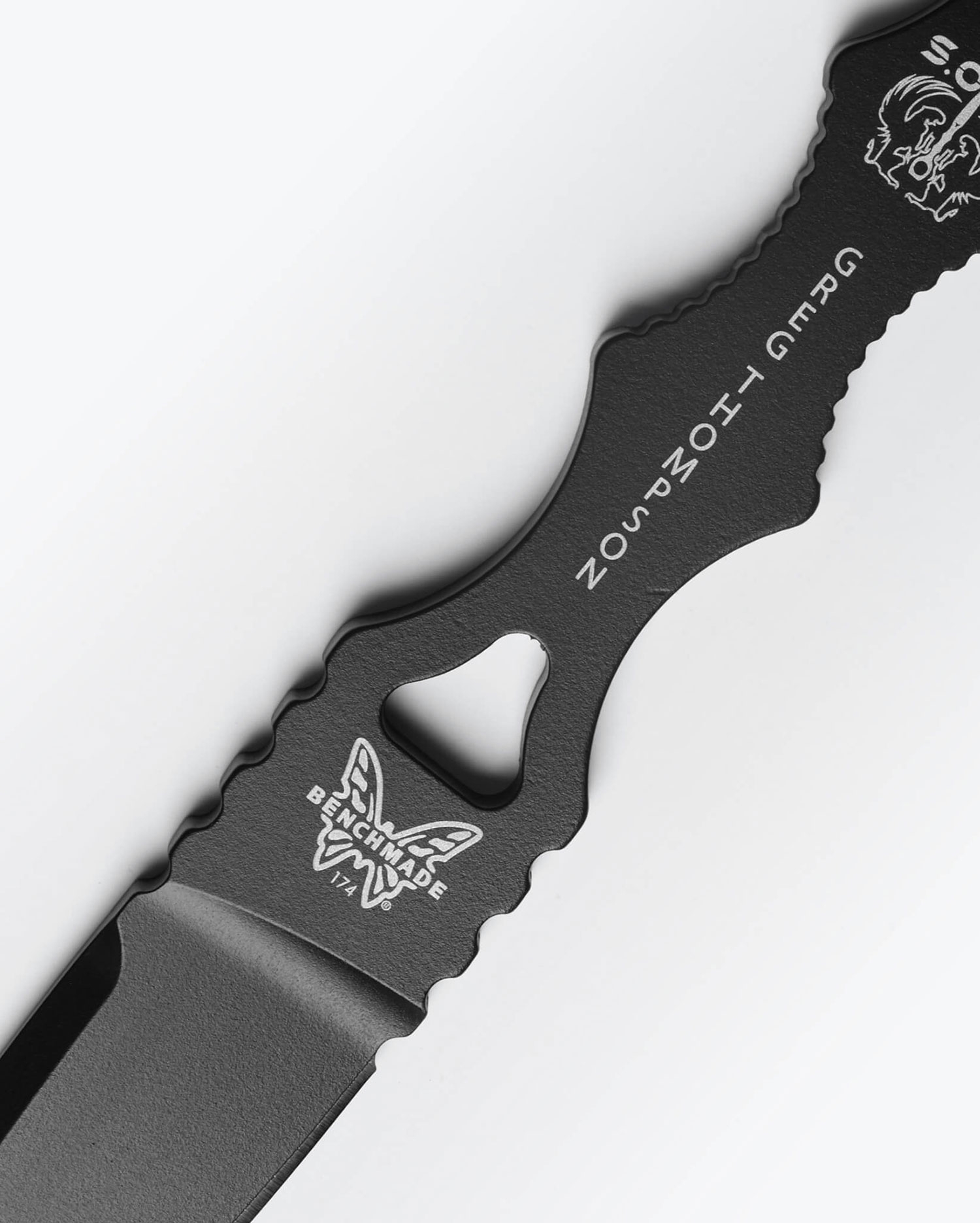 Benchmade 174BK SOCP Dagger, Single Edge, Black