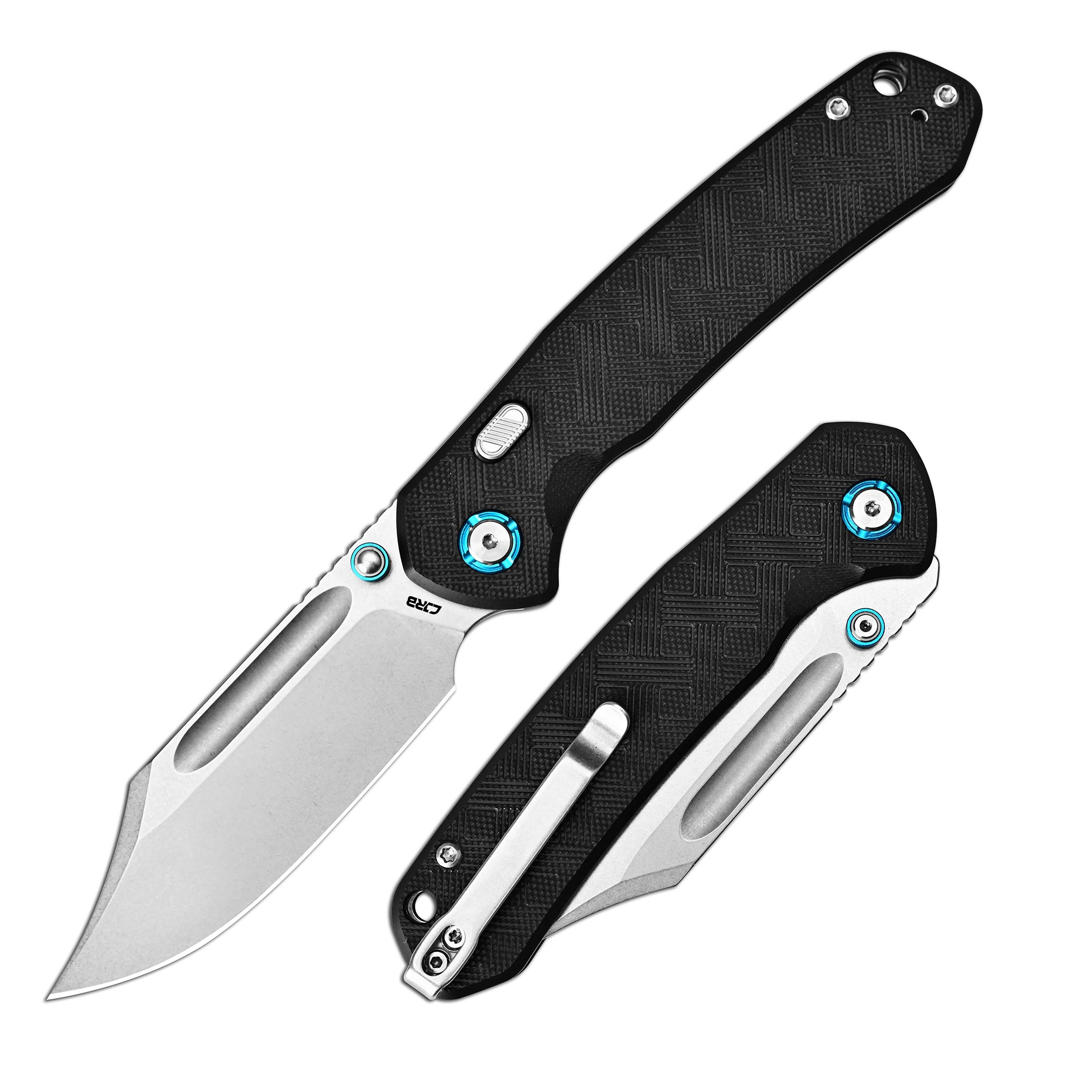 CJRBJ1942X-BK Bowie Pyrite, AR-RPM9, Black G10