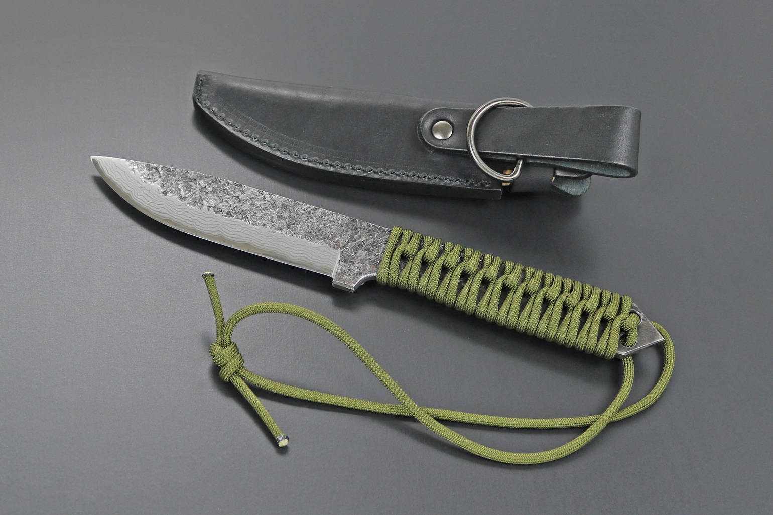 Kanetsune KB-280 Karasu Blue Steel, Camo Green