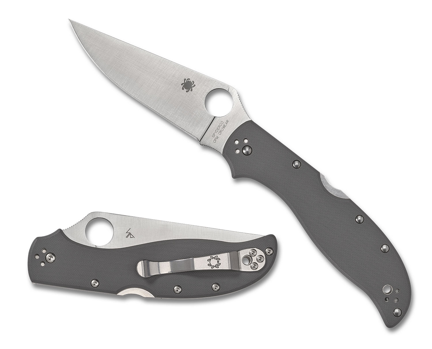 Spyderco C258GPGYCW Strech 2 XL, G10, CRU-WEAR