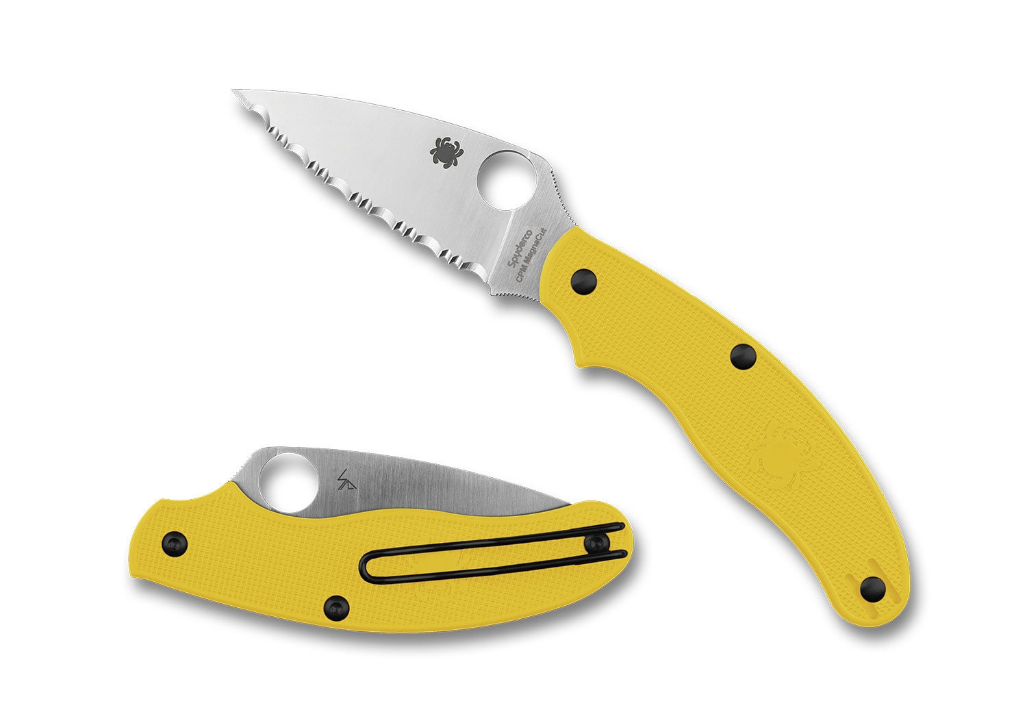 Spyderco C94SYL UK Penknife, Yellow FRN, Magnacut