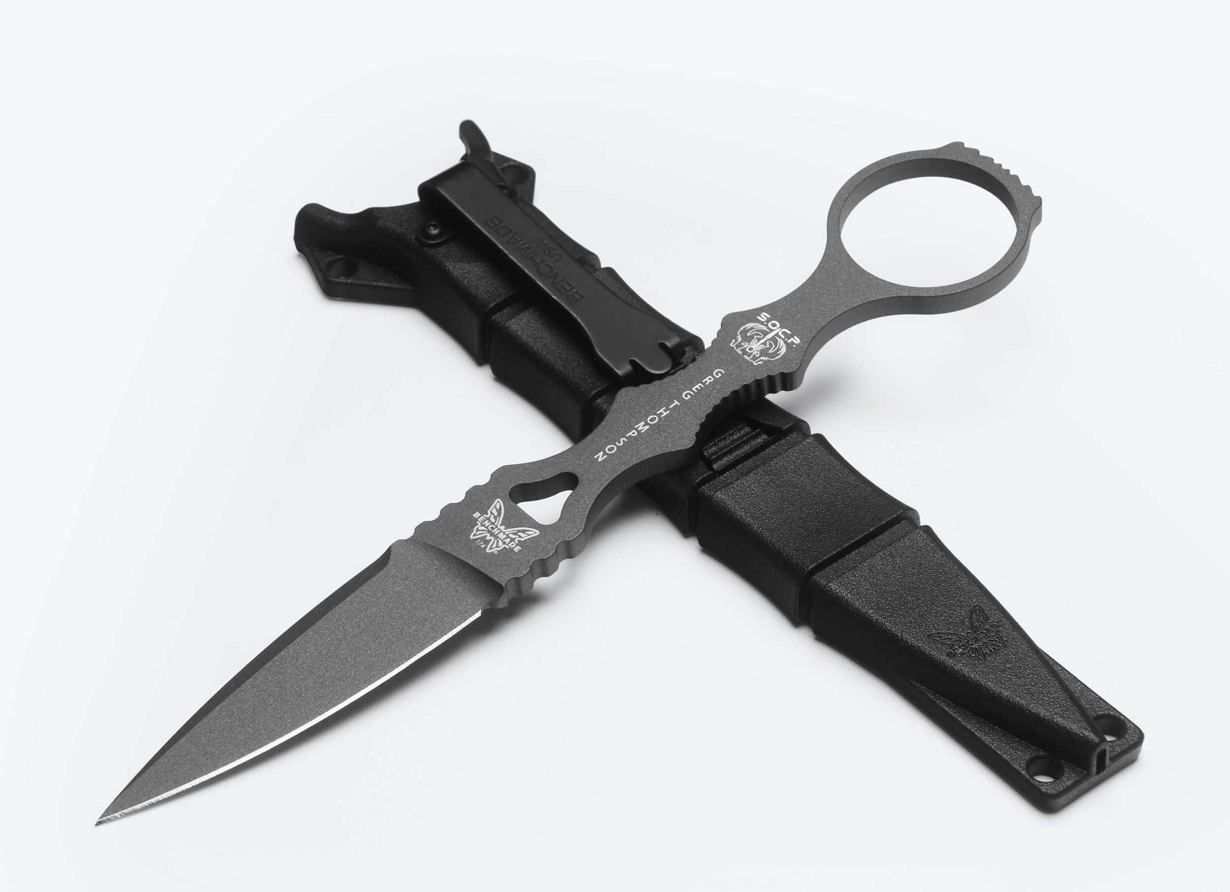 Benchmade 174GY SOCP Dagger, Single Edge, Grey