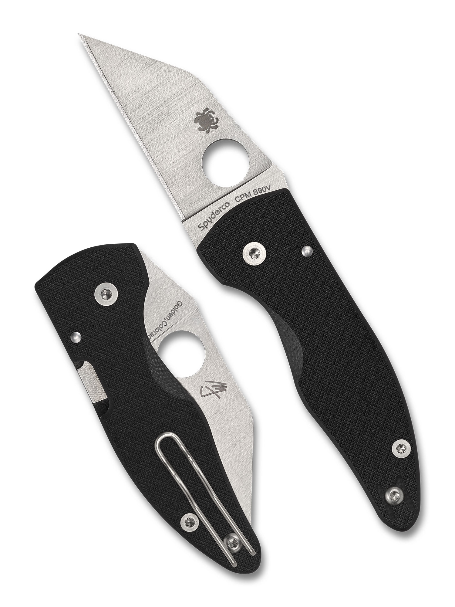 Spyderco C264CFP MicroJimbo CF, S90V SPRINT RUN 25