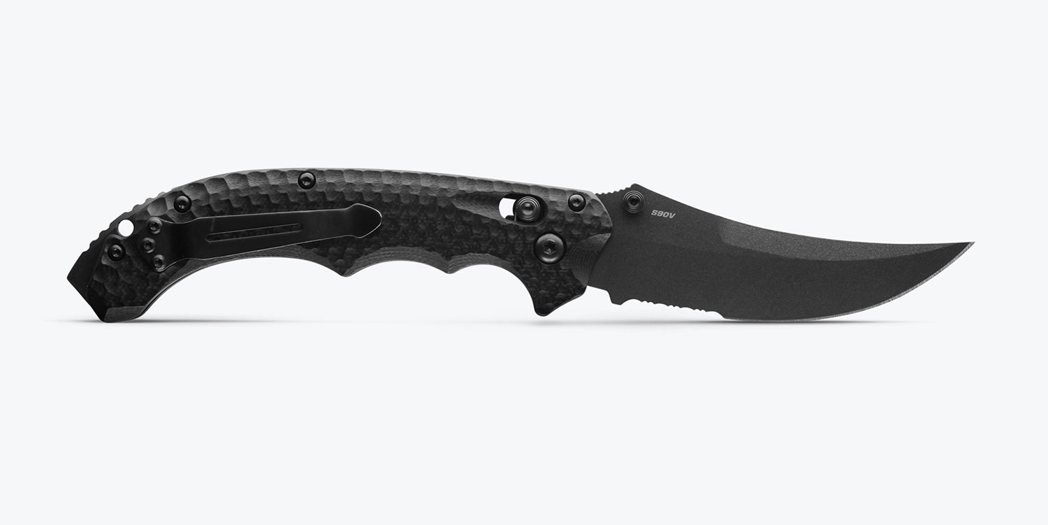 Benchmade 865SBK Mini Bedlam, S90V, Black G10