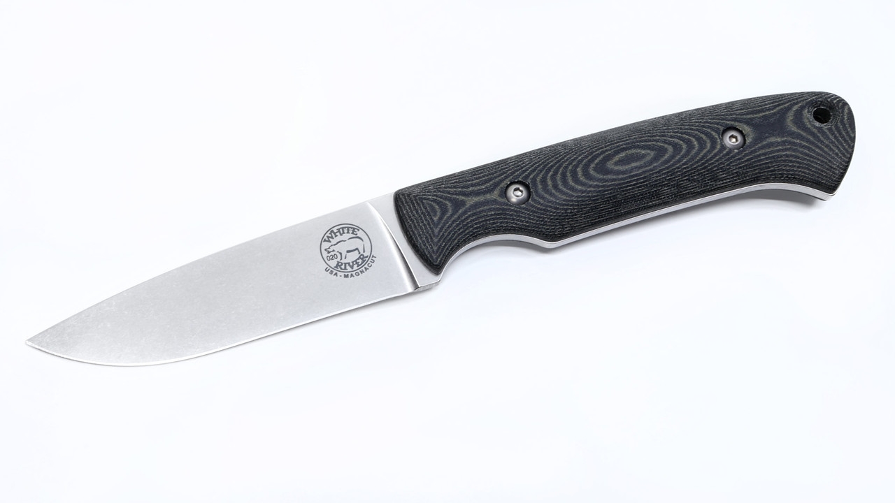 White River Hunter, Black/ Olive Micarta, Magnacut