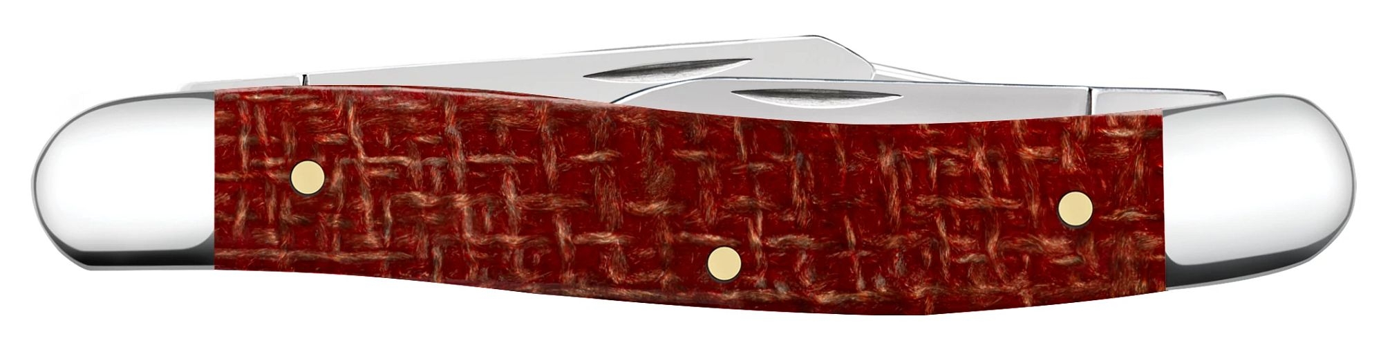 Case CS Dark Red Micarta Smooth Medium Stockman