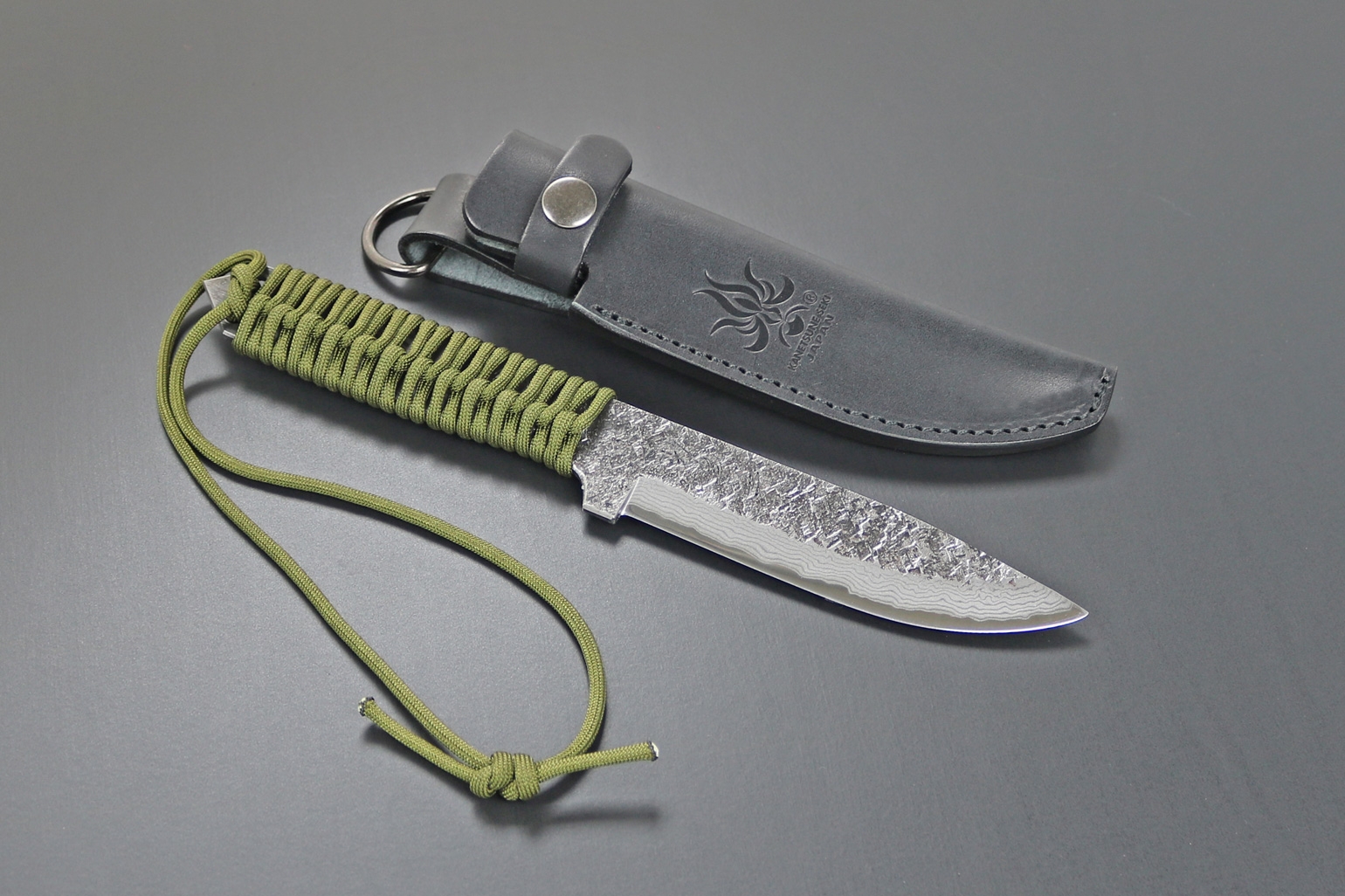 Kanetsune KB-280 Karasu Blue Steel, Camo Green