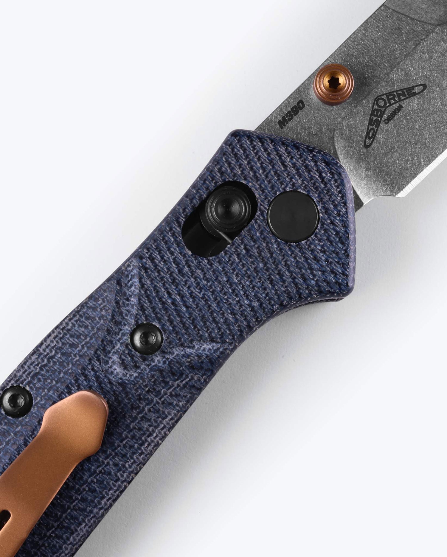 Benchmade 945-04 Mini Osborne, Blue Denim Micarta