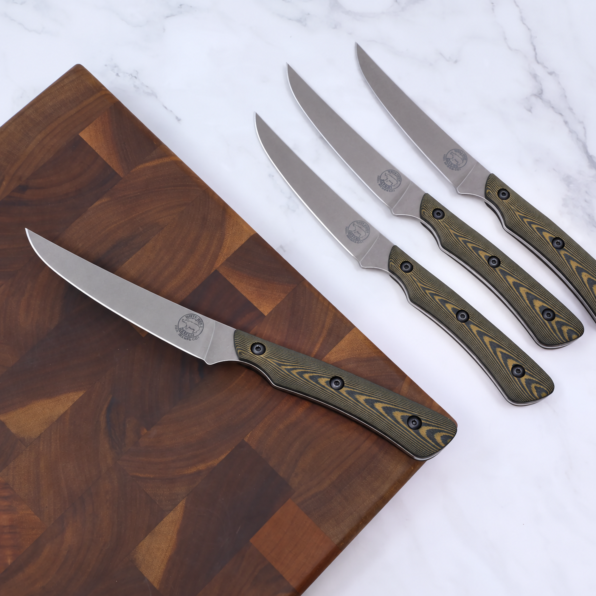 White River Smith & Sons 4er Steak Knife Set Maple