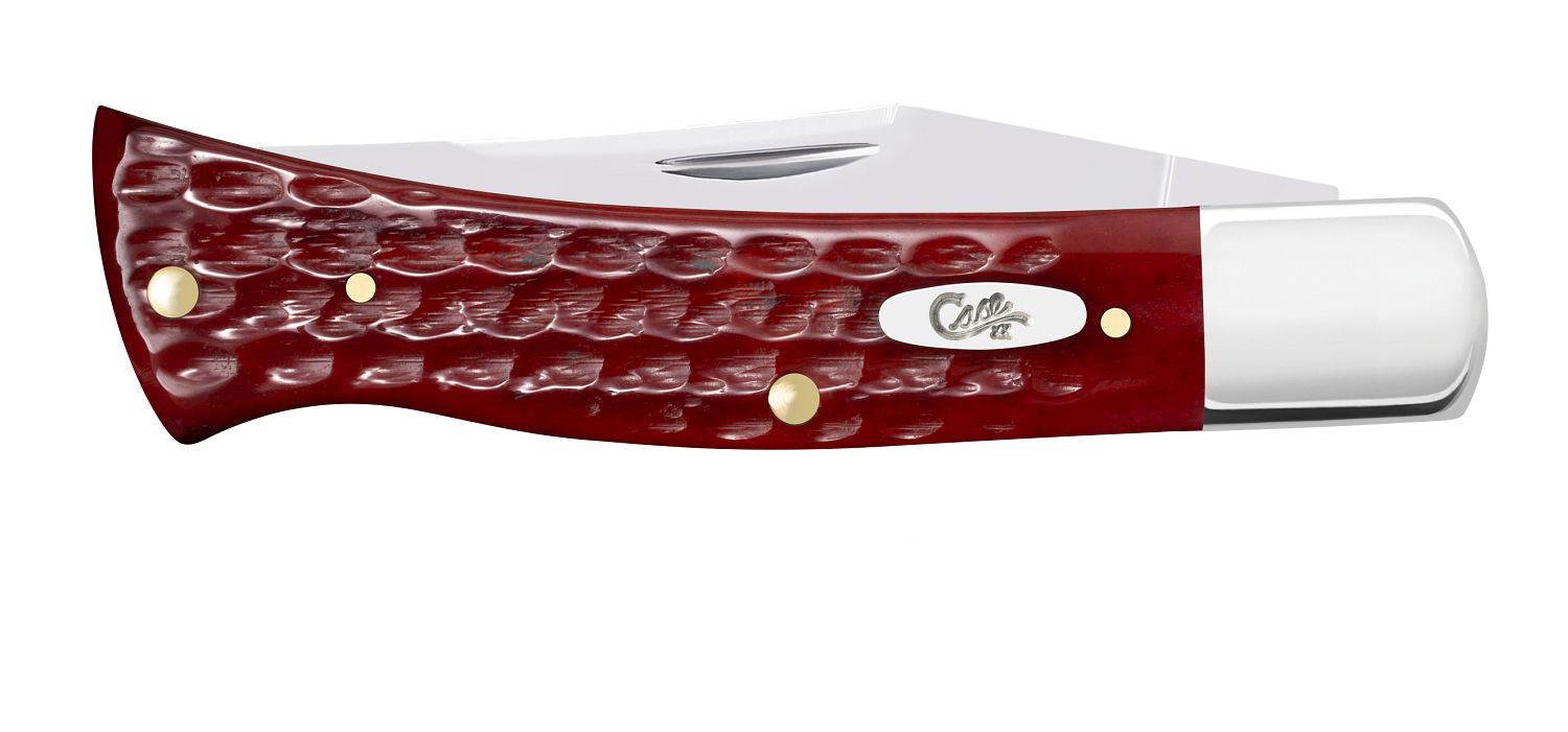 Case SS Pocket Worn Old Red Bone Axe Handle