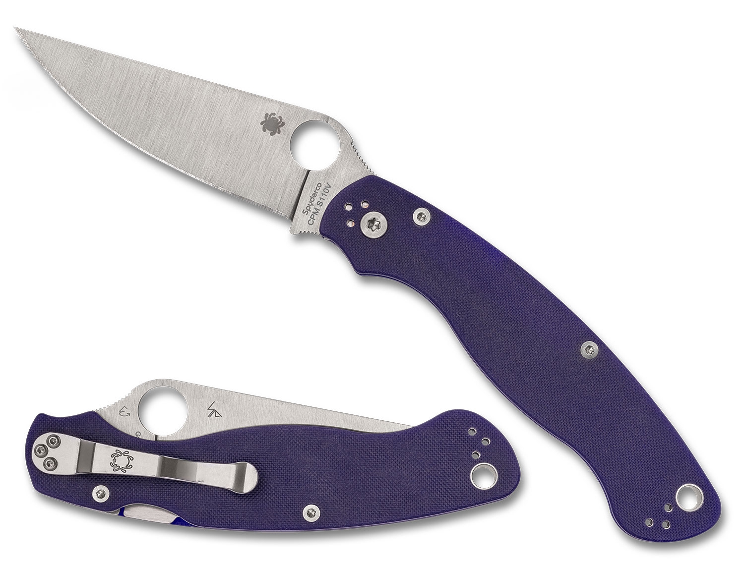 Spyderco C36GPDBL2 Military 2 Dark Blue G10, S110V