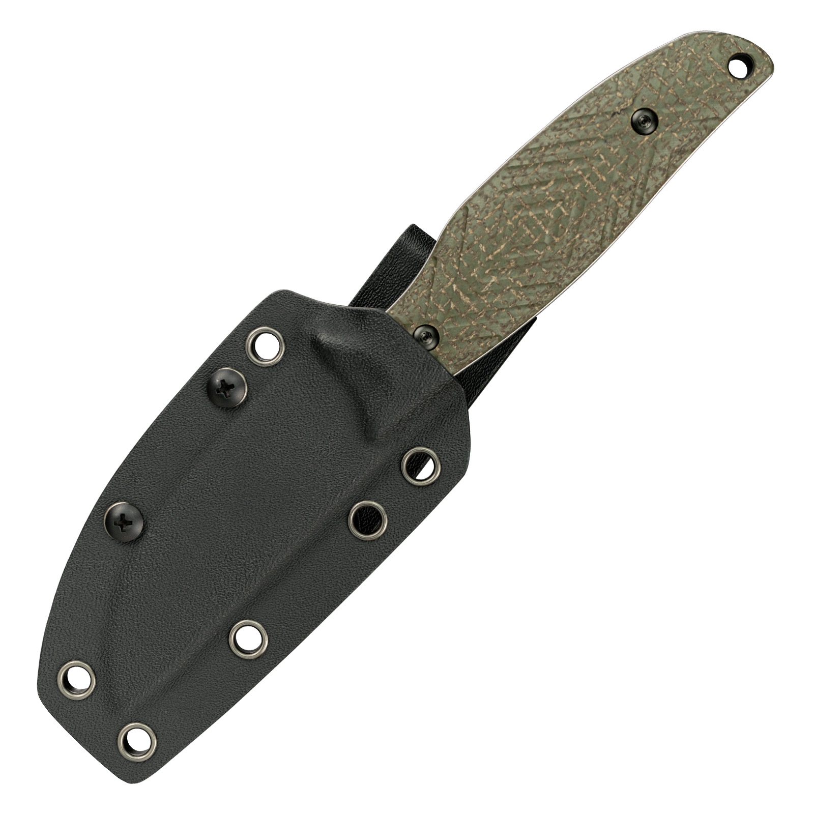 SRM Fossa 605T-MP, Linen Green Micarta