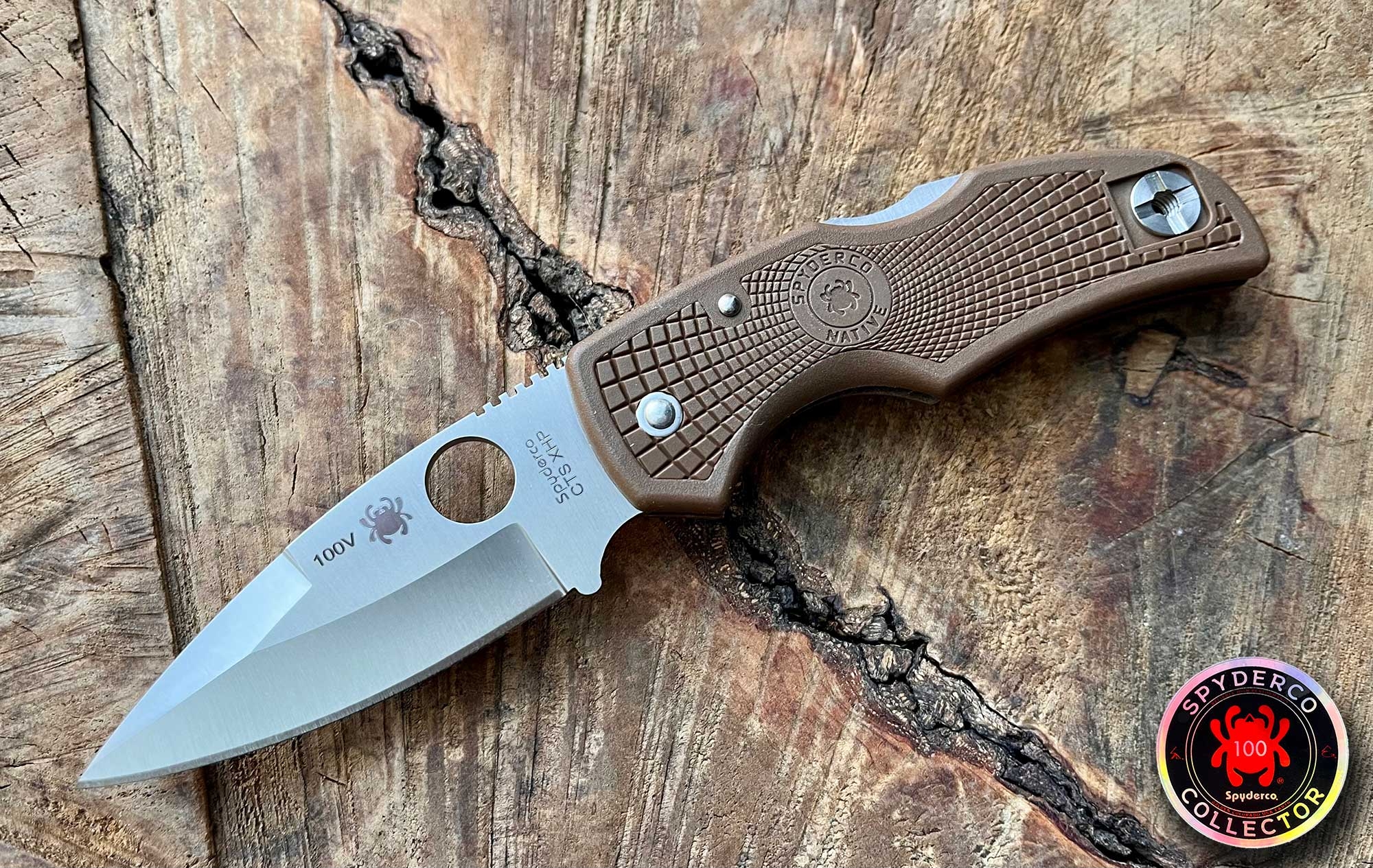 Spyderco C41PBN Native Brown FRN, Collector