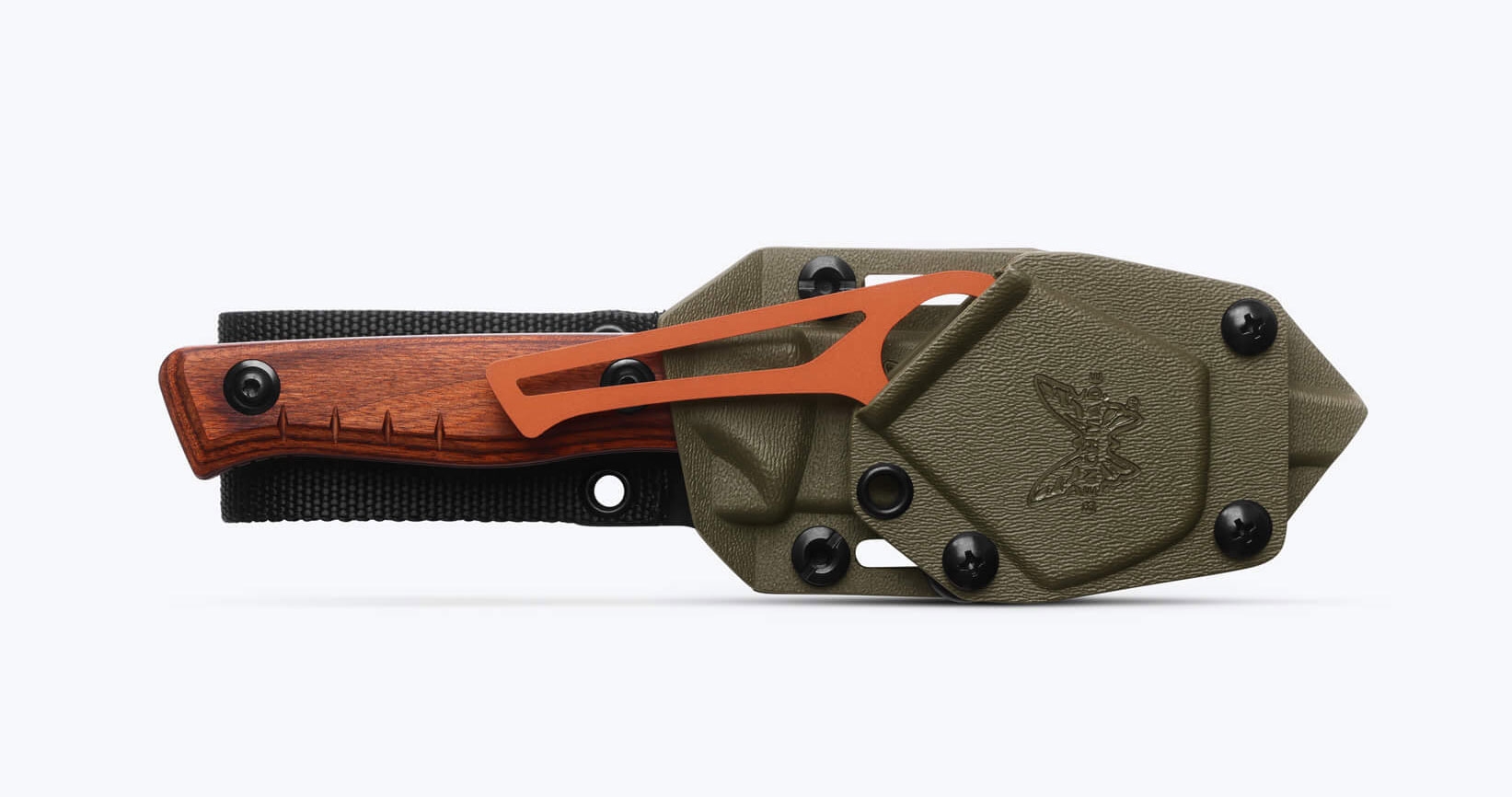 Benchmade 15650-COM SlipRidge fixed, Wood + Hook